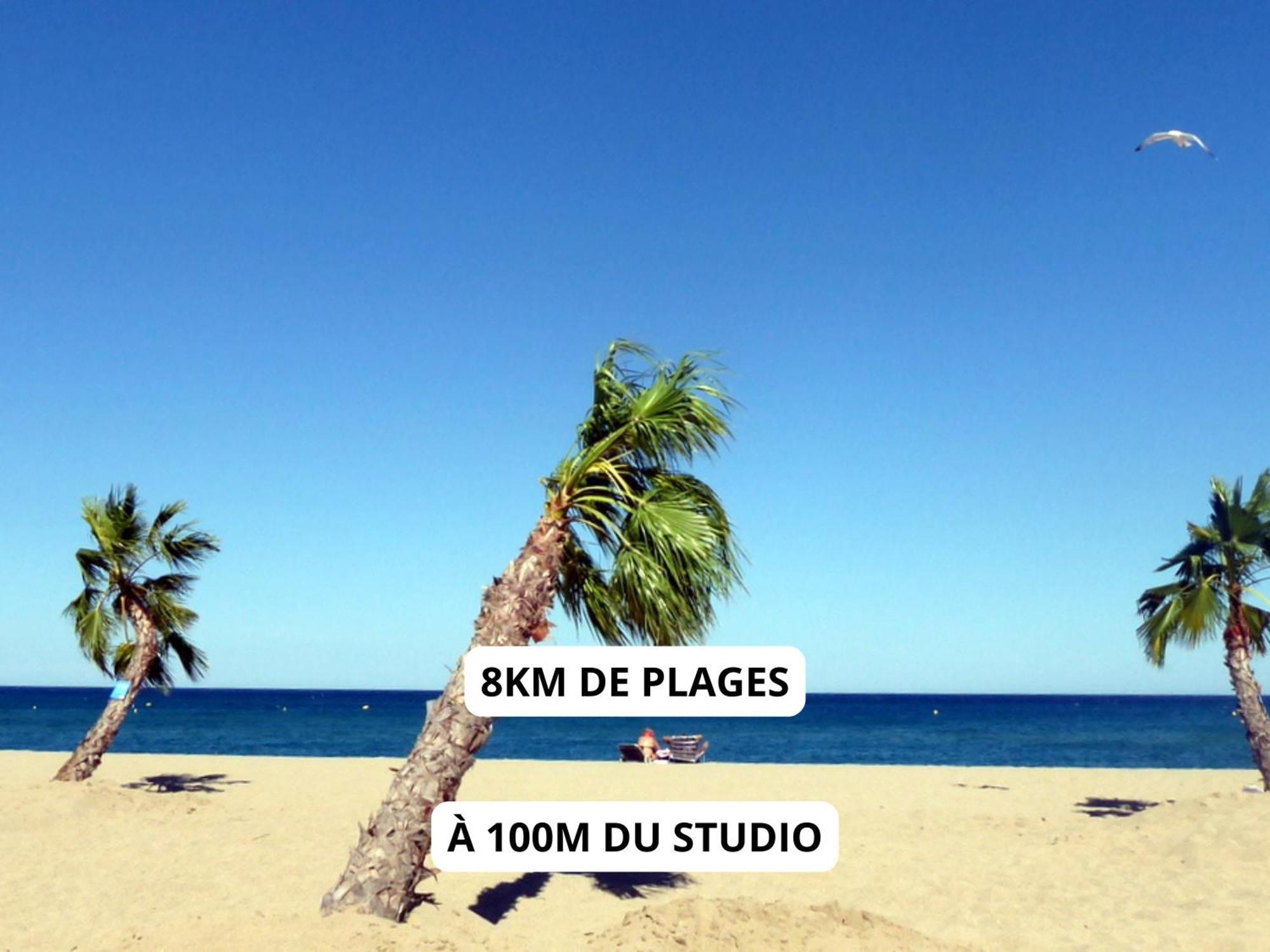 Appartement A 100M De La Plage - Terrasse & Parking Prive Le Barcares Luaran gambar